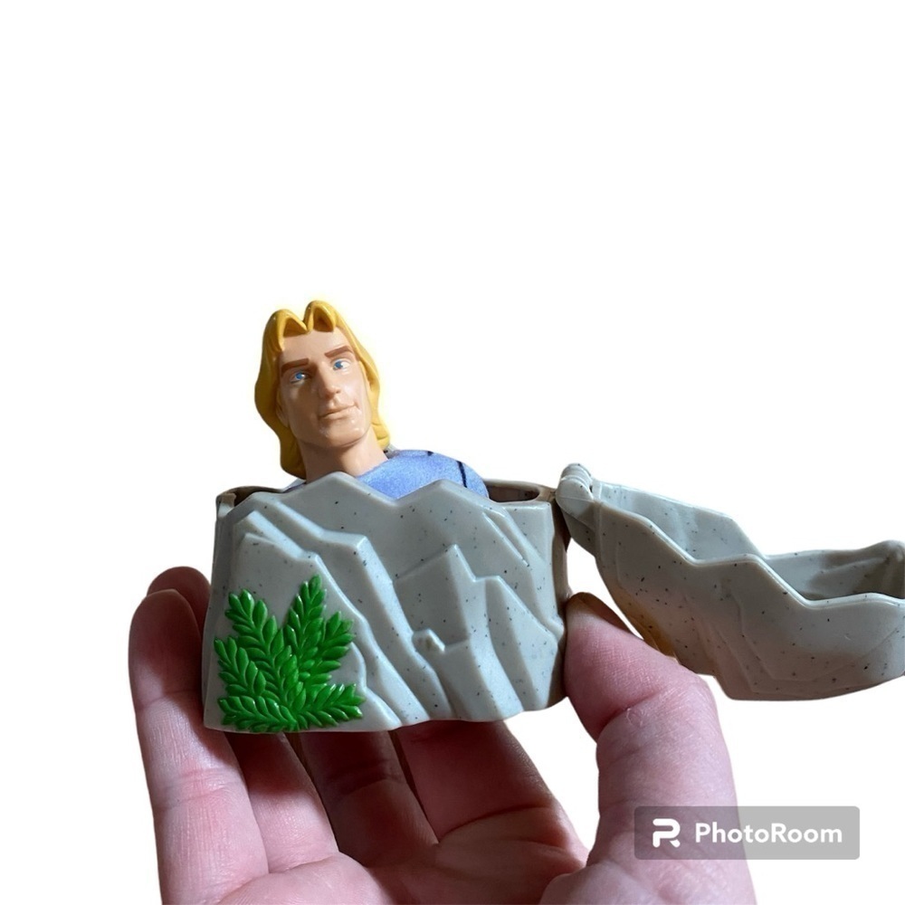 Vintage John Smith Finger Puppet Pocahontas Disney Rock Kids Toy